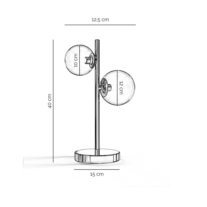ONLI - Laualamp KIMBERLY 2xG9/6W/230V läikiv kroom