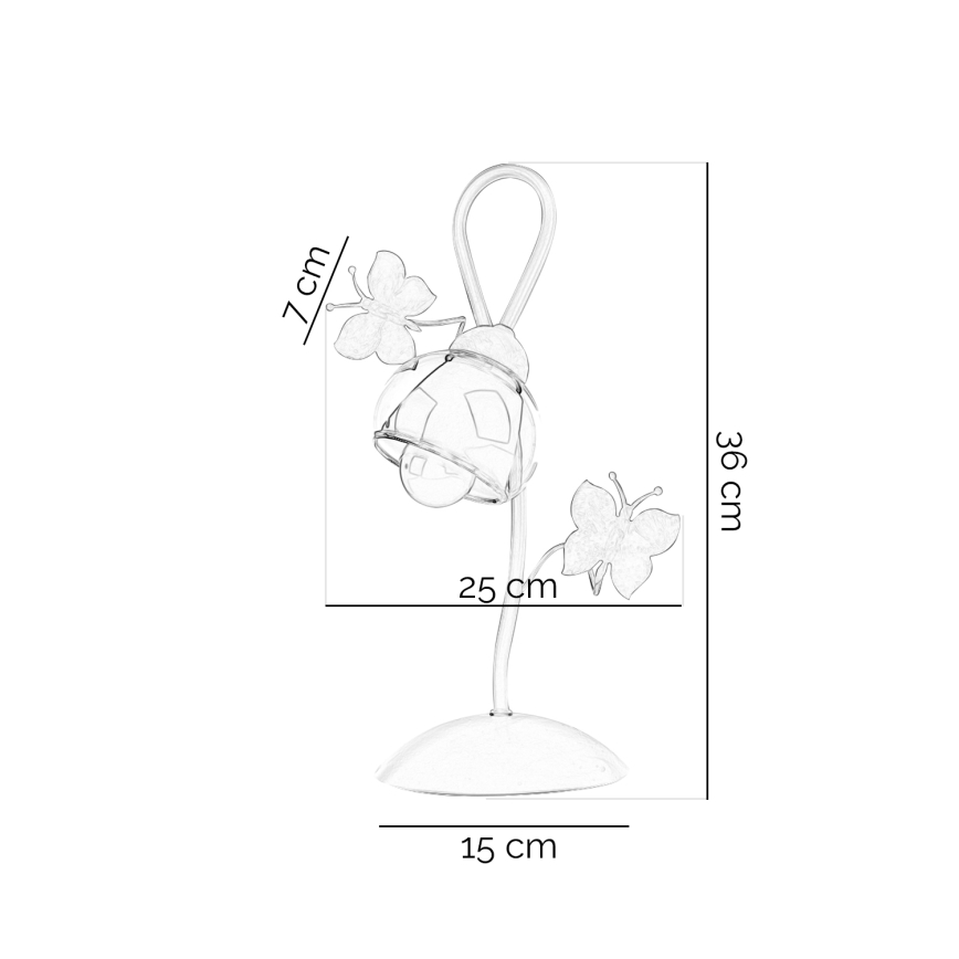 ONLI - Laualamp lastetuppa BUTTERFLY 1xE14/6W/230V