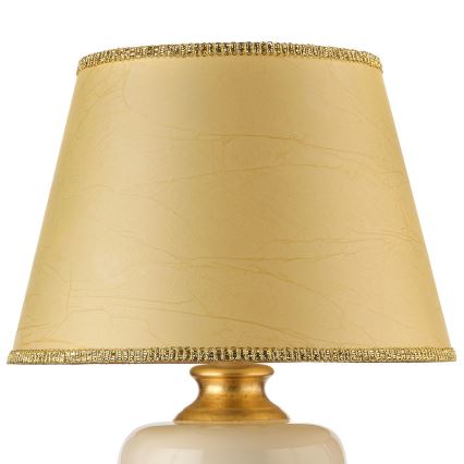 ONLI - Laualamp MOZART 1xE27/22W/230V beež/kuldne 75 cm