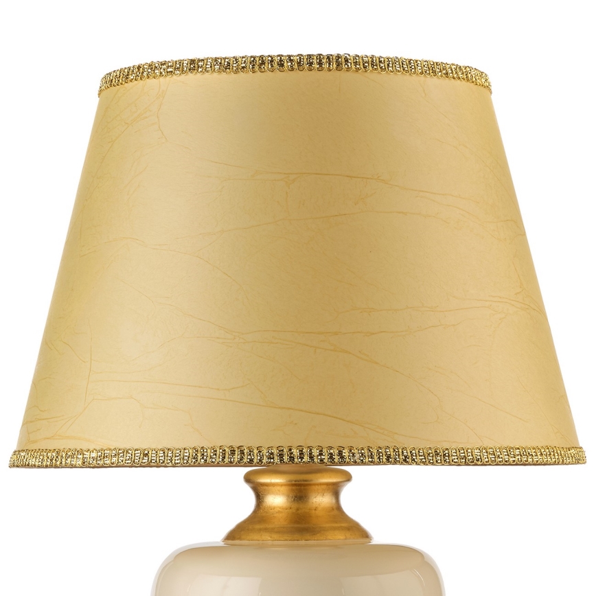 ONLI - Laualamp MOZART 1xE27/22W/230V beež/kuldne 75 cm