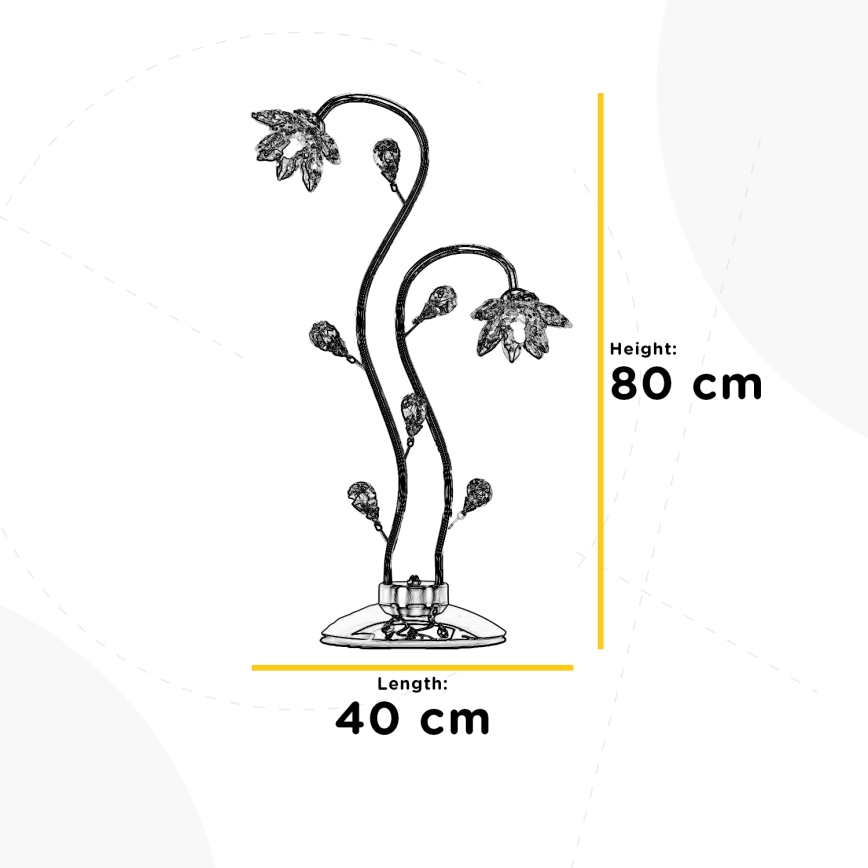 ONLI - Laualamp NINFEA 2xG9/6W/230V 80 cm