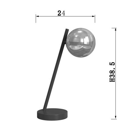 ONLI - Laualamp PALOMA 1xG9/10W/230V 38,5 cm must/suitsune