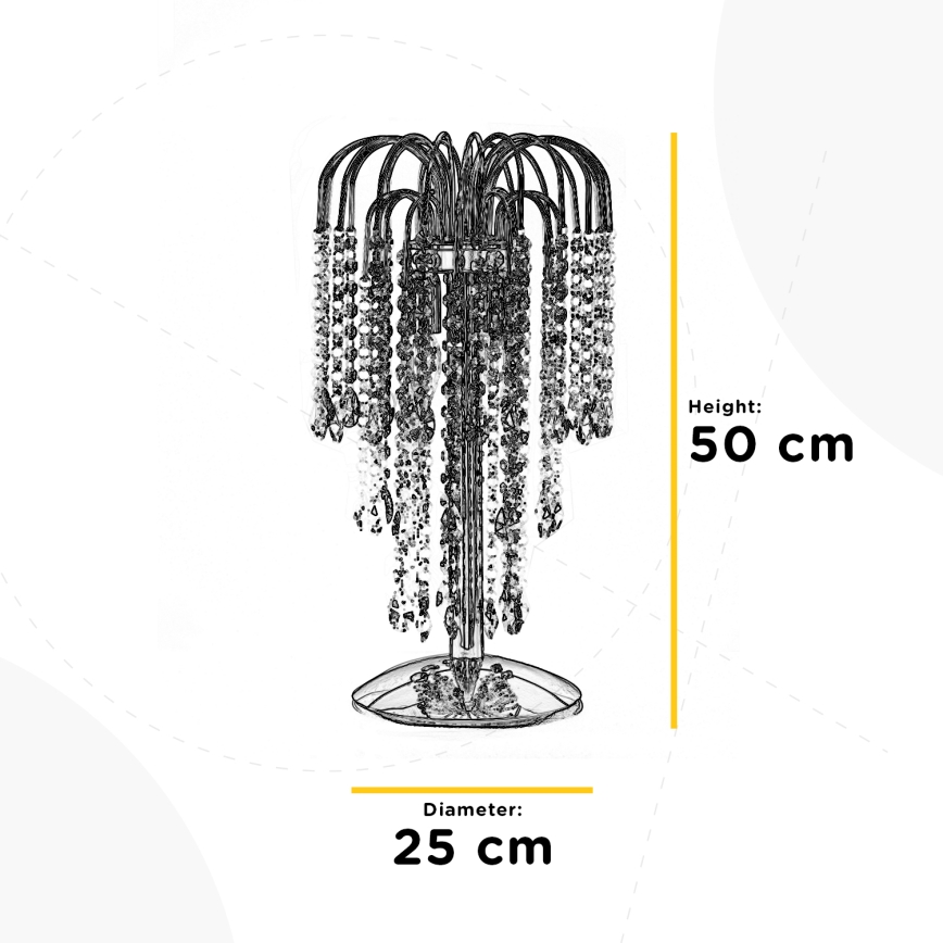 ONLI - Laualamp PIOGGIA 2xE14/6W/230V kuldne 50 cm