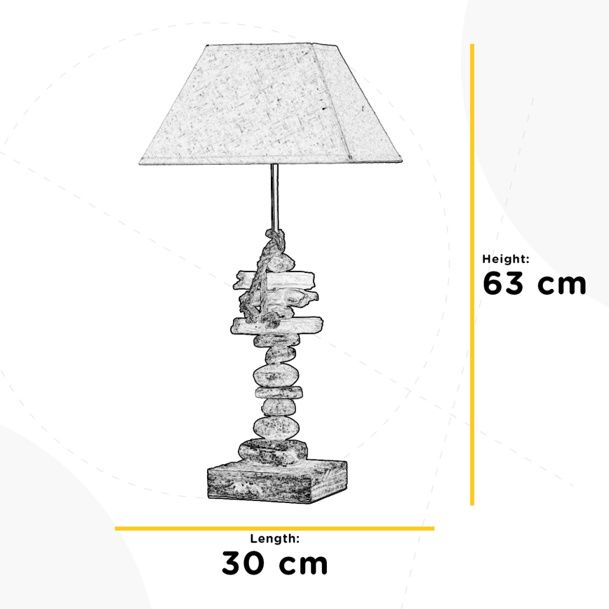ONLI - Laualamp SEREGON 1xE27/22W/230V 63 cm