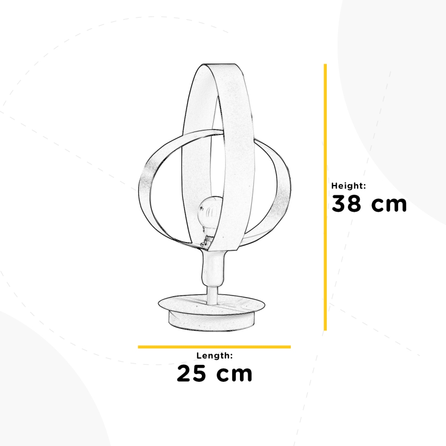 ONLI - Laualamp SERENA 1xE14/6W/230V valge 38 cm