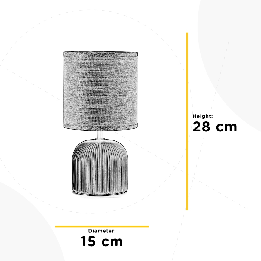 ONLI - Laualamp SHELLY 1xE27/22W/230V roosa 28 cm