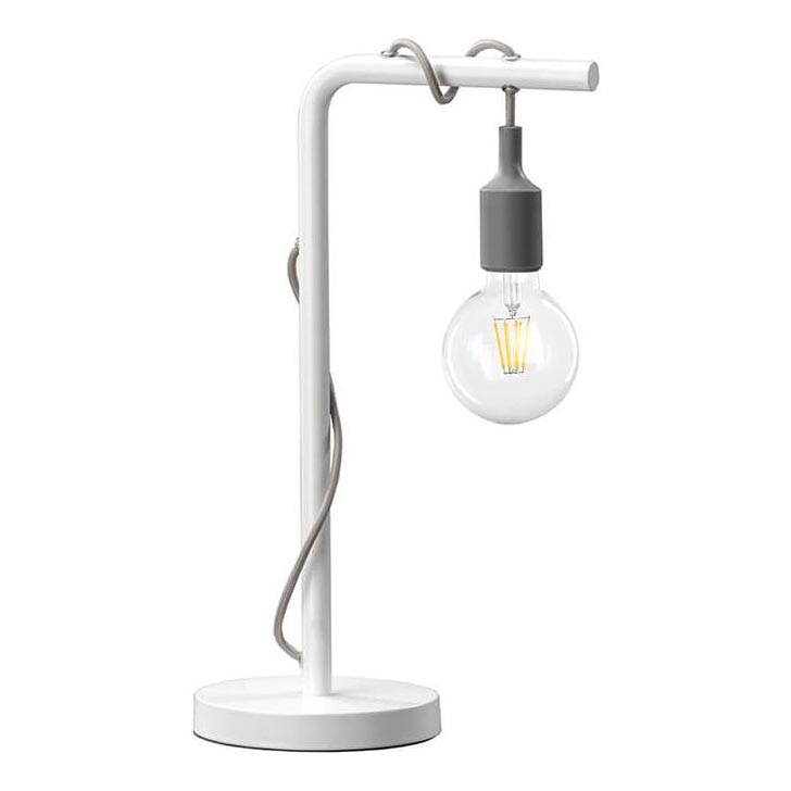ONLI - Laualamp WIRE 1xE27/15W/230V 48 cm hall/valge