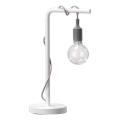 ONLI - Laualamp WIRE 1xE27/15W/230V 50 cm hall/valge