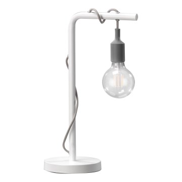 ONLI - Laualamp WIRE 1xE27/15W/230V 50 cm hall/valge