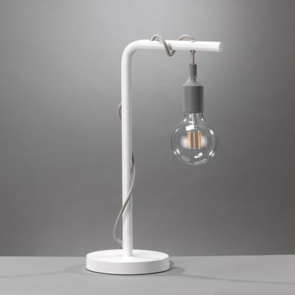 ONLI - Laualamp WIRE 1xE27/15W/230V 50 cm hall/valge