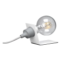 ONLI - Laualamp WIRE 1xE27/15W/230V 9 cm hall/valge