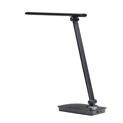 ONLI - LED Hämardatav laualamp USB pordiga DESKI LED/7W/230V 4000K must