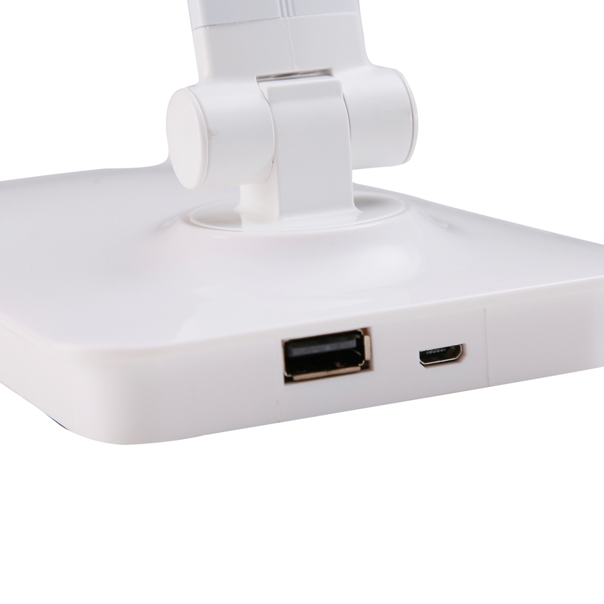 ONLI - LED Hämardatav puutetundlik laualamp koos USB pordiga portem DESKI LED/7W/230V 4000K valge