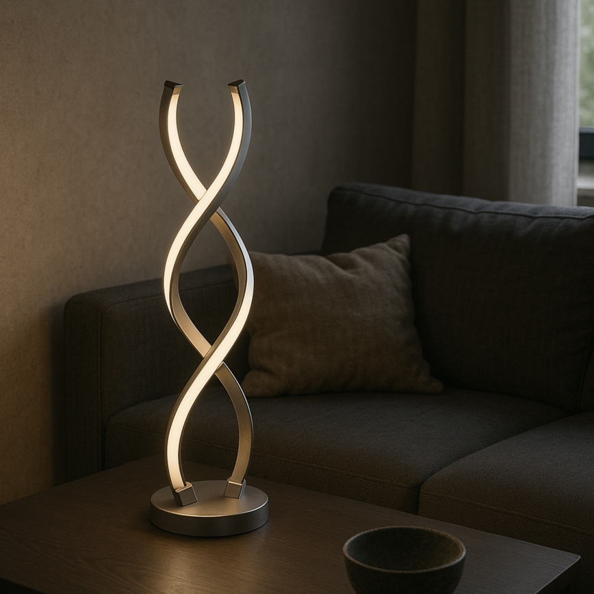 ONLI - LED Laualamp DNA LED/12W/230V 4000K 48,5 cm hõbedane