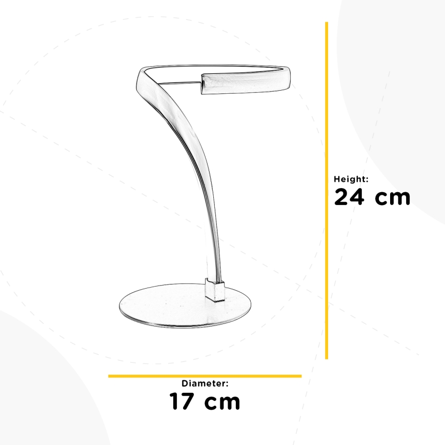 ONLI - LED Laualamp INFINITY LED/12W/230V 4500K 24 cm matt kroom