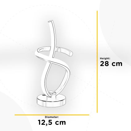 ONLI - LED Laualamp KIRA LED/10W/230V 4000K 28 cm kuldne