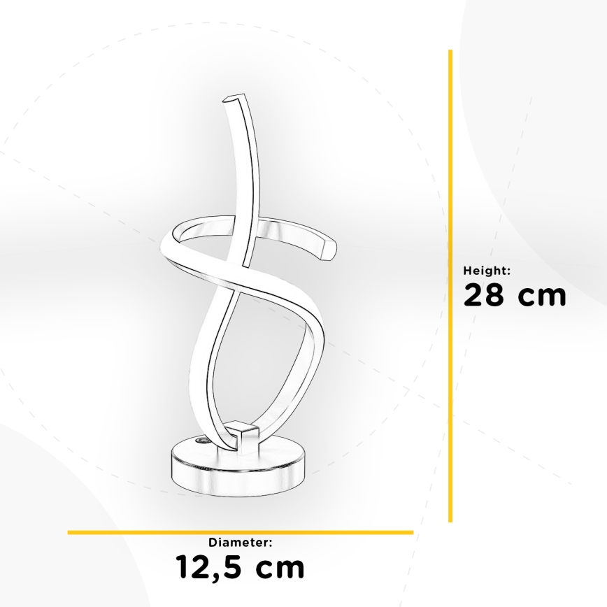ONLI - LED Laualamp KIRA LED/10W/230V 4000K 28 cm kuldne