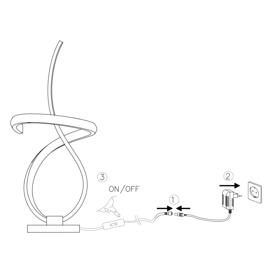 ONLI - LED Laualamp KIRA LED/10W/230V 4000K 28 cm kuldne