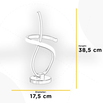 ONLI - LED Laualamp KIRA LED/12W/230V 4000K 38,5 cm kuldne