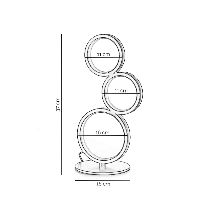 ONLI - LED laualamp RINGS LED/17W/230V 4000K 37 cm must