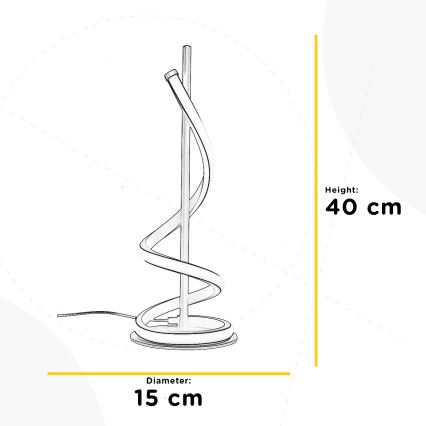 ONLI - LED Laualamp TWIST LED/12W/230V 4000K 40 cm must