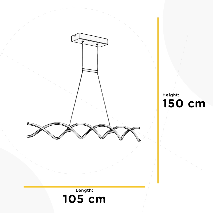 ONLI - LED Lühter DNA LED/24W/230V 4000K hõbedane