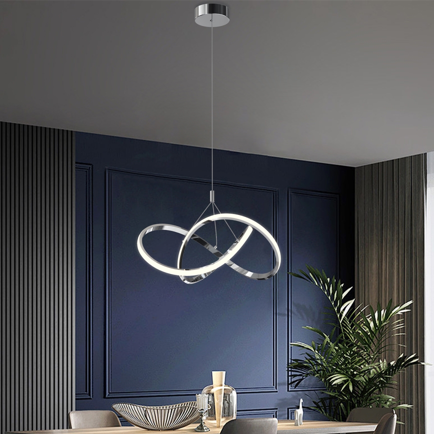 ONLI - LED Lühter LOOP LED/40W/230V 4000K läikiv kroom