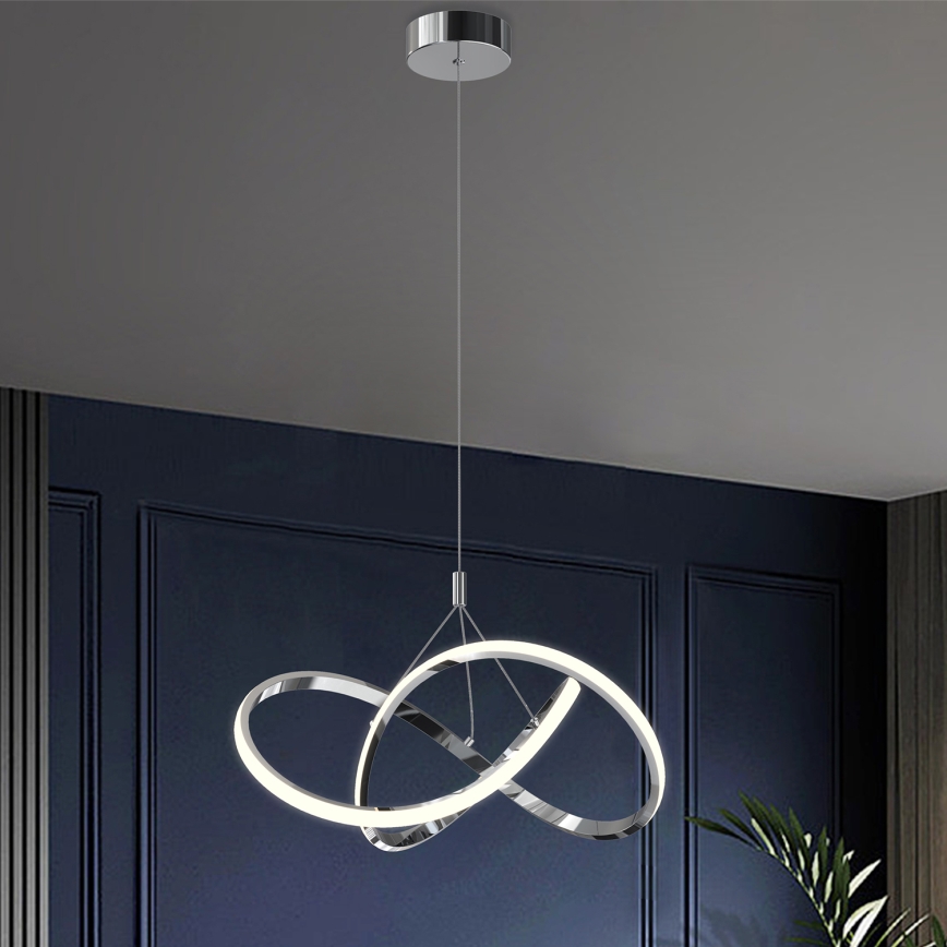 ONLI - LED Lühter LOOP LED/40W/230V 4000K läikiv kroom