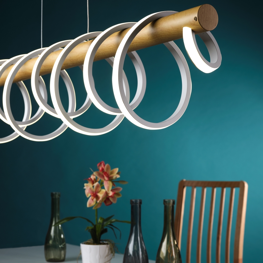 ONLI - LED Lühter NILO LED/70W/230V 4000K pruun/valge