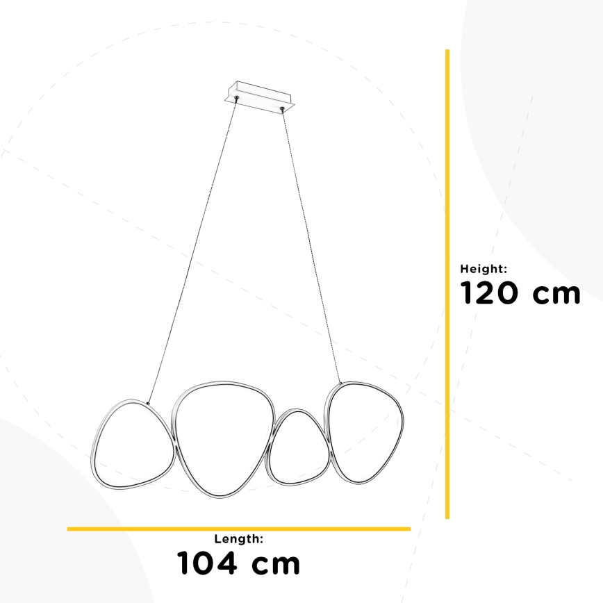ONLI - LED Lühter ROMEO LED/48W/230V 4000K valge