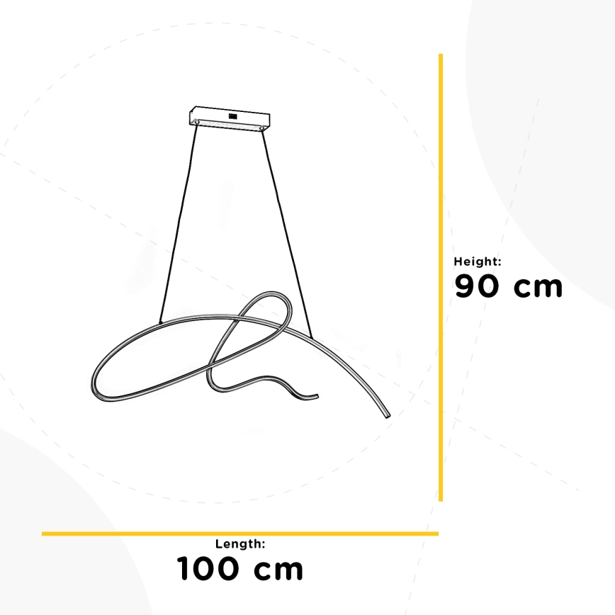 ONLI - LED Lühter SIGN LED/42W/230V 4000K kuldne