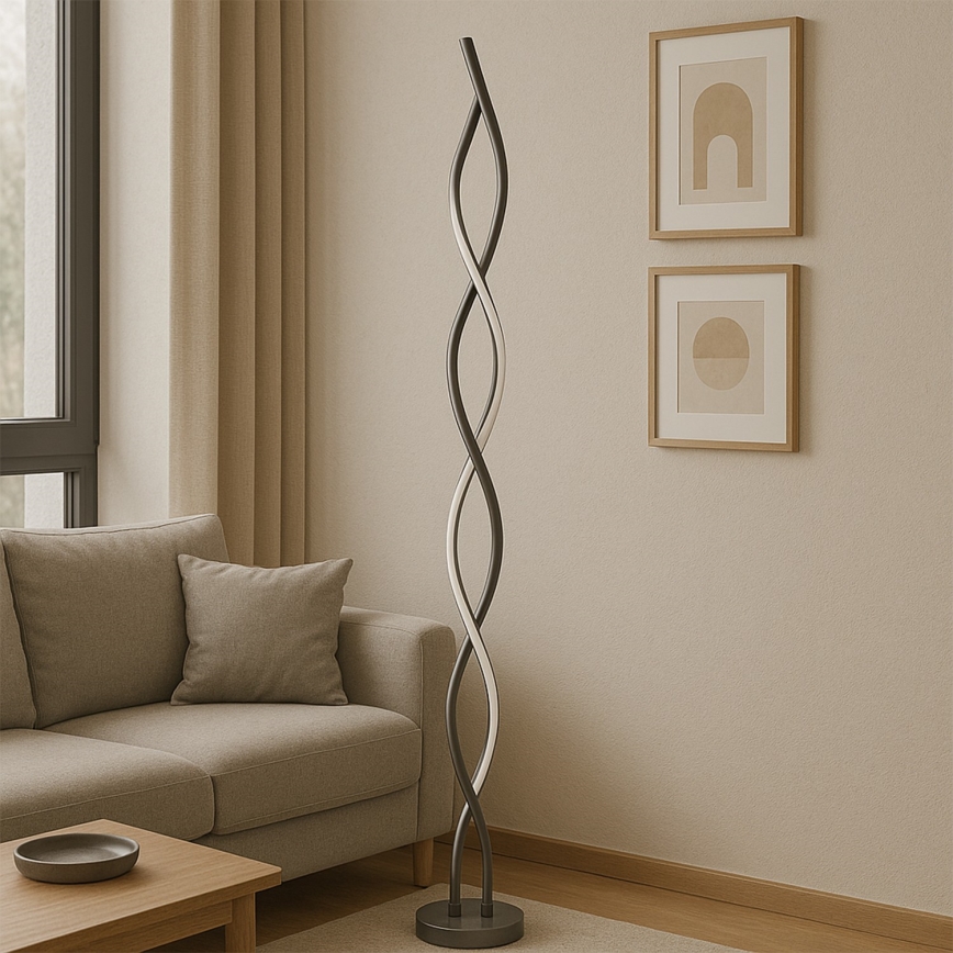 ONLI - LED Põrandalamp DNA LED/24W/230V 4000K hõbedane