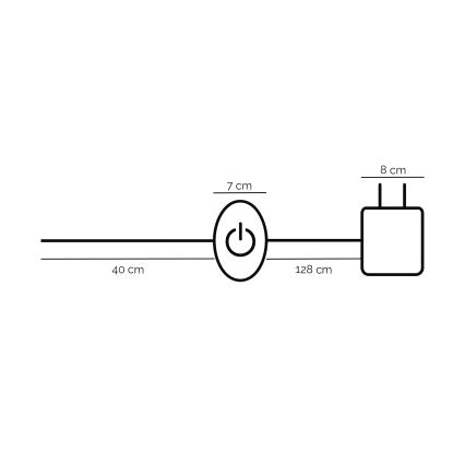 ONLI - LED-põrandalamp RINGS LED/58W/230V 4000K must