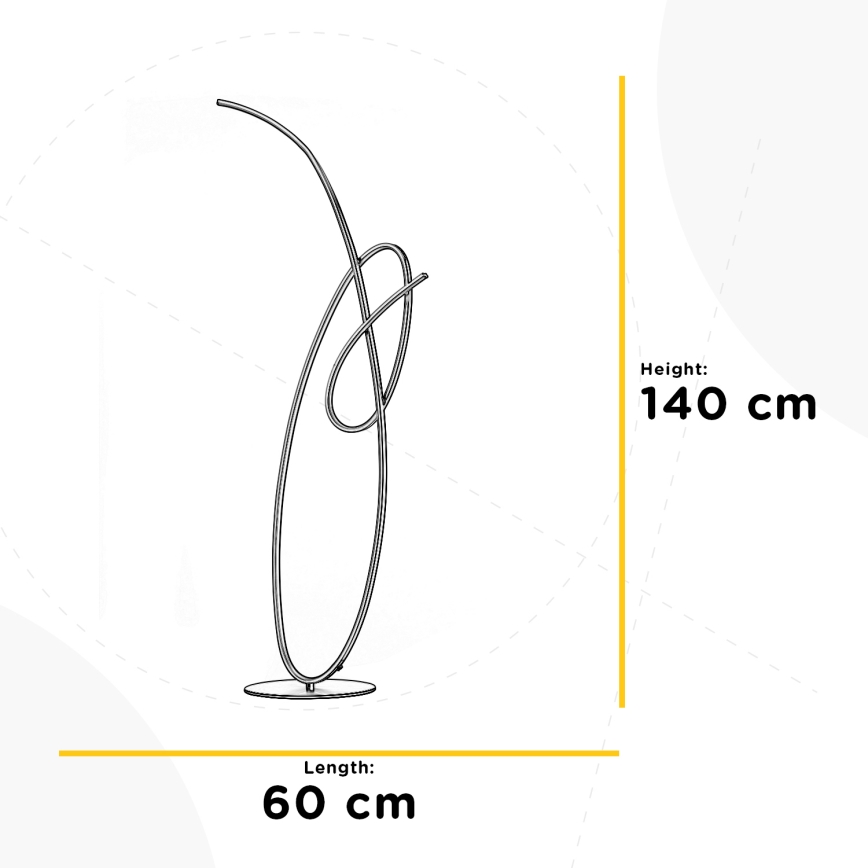 ONLI - LED Põrandalamp SIGN LED/42W/230V 4000K kuldne