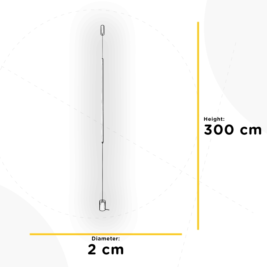 ONLI - LED-põrandalamp SIRILLA LED/20W/230V must