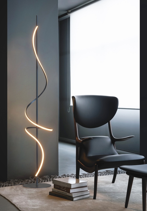 ONLI - LED Põrandalamp TWIST LED/24W/230V 4000K must