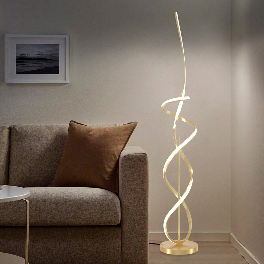 ONLI - LED Põrandalamp TWIST LED/31W/230V 4000K kuldne