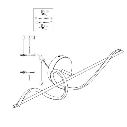 ONLI - LED Seinavalgusti TWIST LED/25W/230V 4000K must