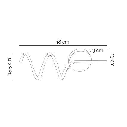 ONLI - LED Seinavalgusti TWIST LED/6W/230V 4000K must