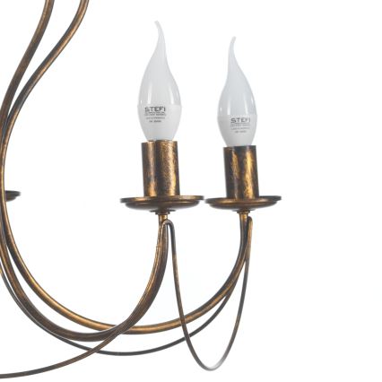 ONLI - Lühter CANDELA 5xE14/6W/230V pronks
