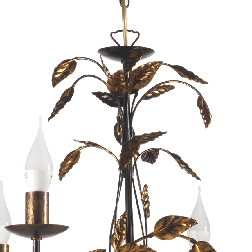 ONLI - Lühter COLLANA 6xE14/6W/230V pronks/kuldne