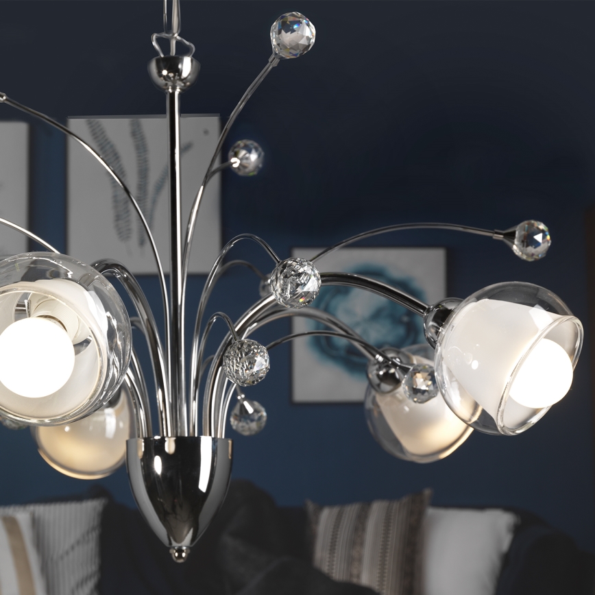 ONLI - Lühter DIAMANTE 5xE14/6W/230V