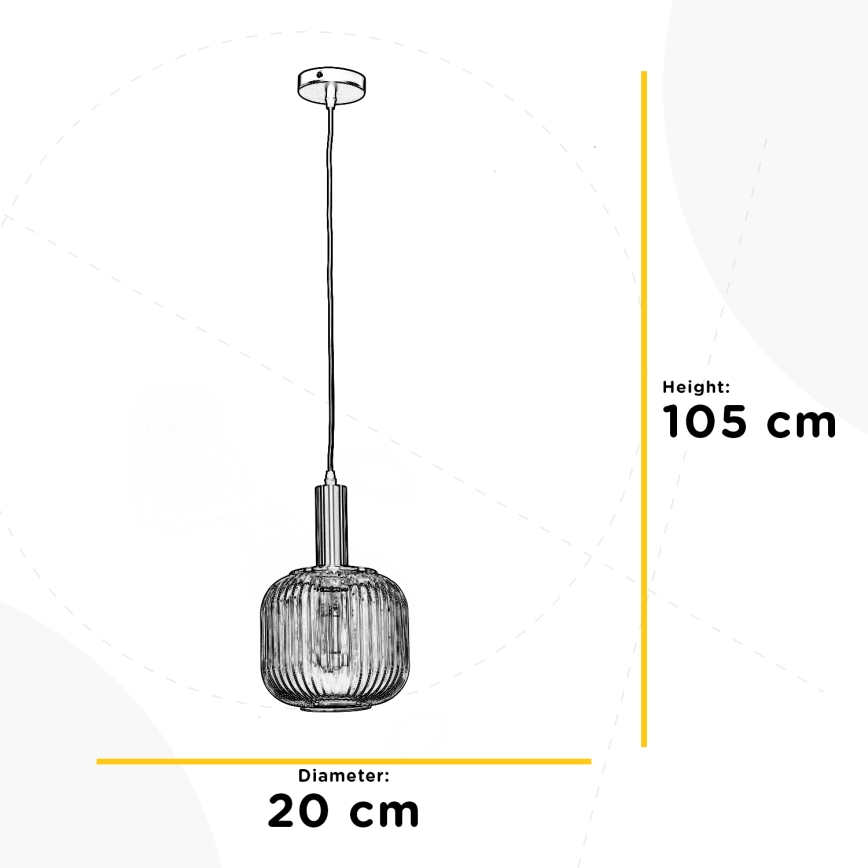 ONLI - Lühter DOROTY 1xE27/22W/230V d. 20 cm