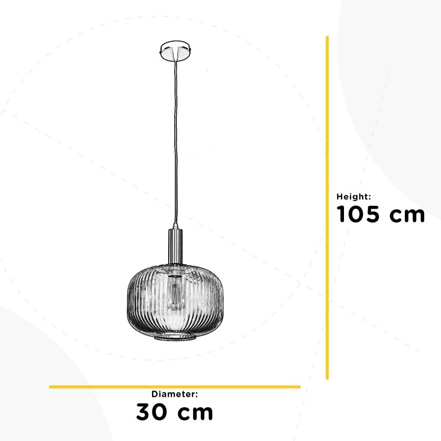 ONLI - Lühter DOROTY 1xE27/22W/230V d. 30 cm