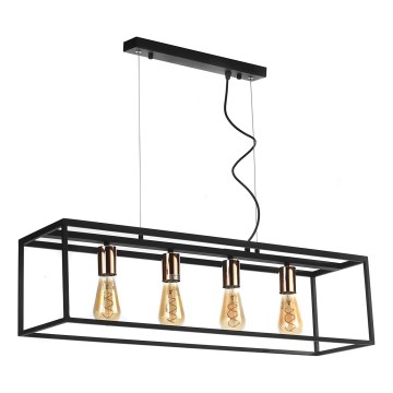 ONLI - Lühter FLOKI 4xE27/15W/230V must/vask