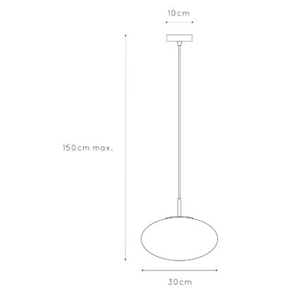 ONLI - Lühter JANET 1xE27/6W/230V d. 30 cm