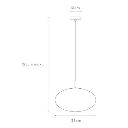 ONLI - Lühter JANET 1xE27/6W/230V d. 38 cm