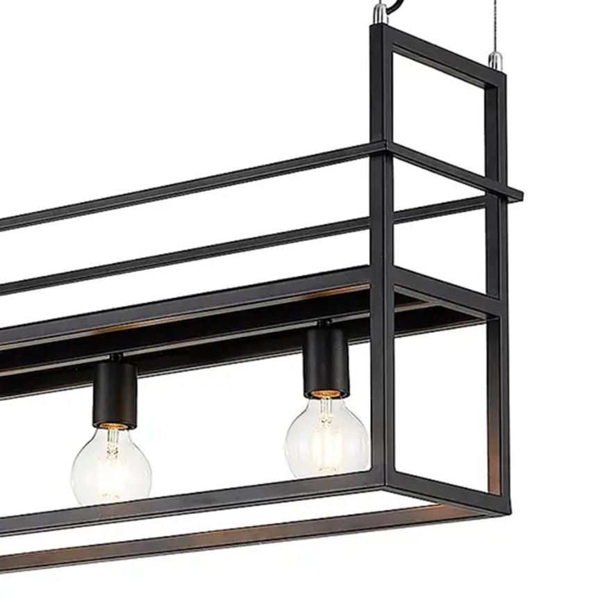 ONLI - Lühter koos riiuliga JEFFER 4xE27/22W/230V must
