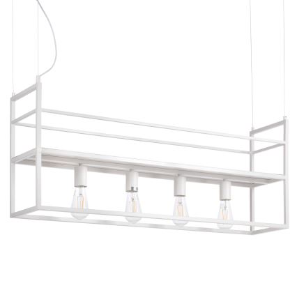 ONLI - Lühter koos riiuliga JEFFER 4xE27/22W/230V valge