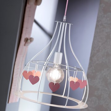 ONLI - Lühter lastele TITTA 1xE27/22W/230V roosa